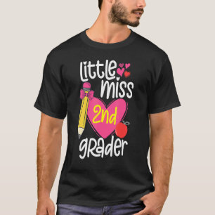 Camiseta Pequena Miss segundo De Volta Ao segundo Escolar G