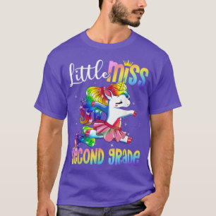 Camiseta Pequena Miss Segundo Grau Engraçado Unicórnio Prim