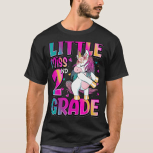 Camiseta Pequena Miss segundo Grau Unicórnio De Volta Ao se