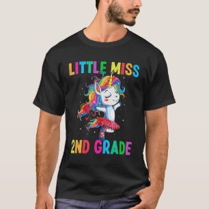 Camiseta Pequena Miss segundo Primeiro Dia do Unicórnio Esc