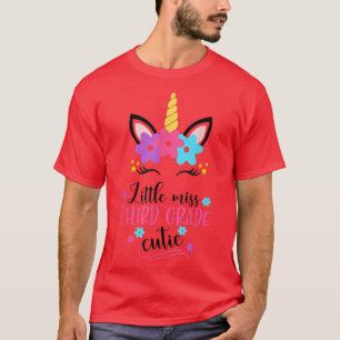 Camiseta Pequena Miss Terceiro Grau Unicórnio De Volta Ao T