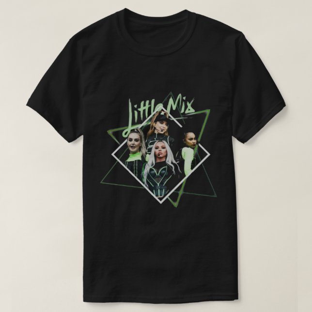 Camiseta pequena mistura de meninas banda pequena mistura p (Frente do Design)