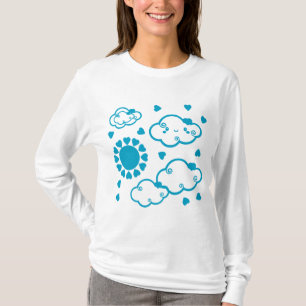 Camiseta Pequena nuvem azul