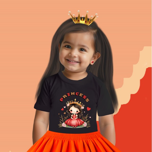 Camiseta Pequena princesa (Criador carregado)