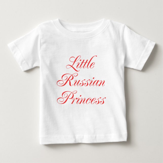 Camiseta Pequena Princesa Russa (Frente)