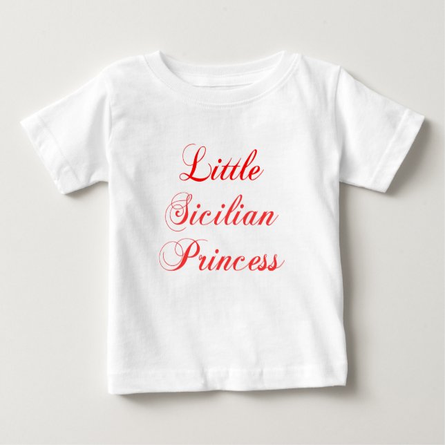 Camiseta Pequena Princesa Siciliana (Frente)
