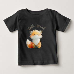 Camiseta Pequena Raposa Amigável