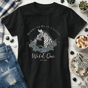 Camiseta Pequena Selvagem Zebra Safari Churrasco da Mamãe