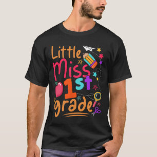 Camiseta Pequena Senhorita 1ª Série Primeiro Dia De Volta à