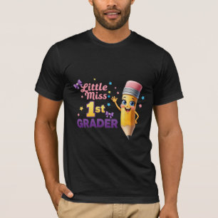 Camiseta Pequena Senhorita Aluna da 1ª Série Personagem Láp
