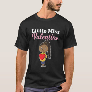 Camiseta Pequena Senhorita do Dia dos Namorados