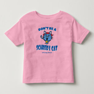 Camiseta Pequena Senhorita Giggles assustadora Gato Hallowe