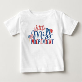 Camiseta Pequena Senhorita Independente, 4 de Julho