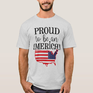 Camiseta Pequena Senhorita Independente 4 de Julho Estrelas