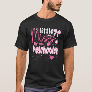 Camiseta Pequena Senhorita Pré-Escolar Coquete Volta às Aul