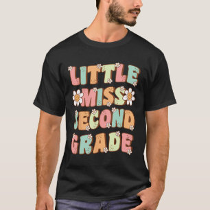 Camiseta Pequena Senhorita Segunda Série Fofa Legal Primeir