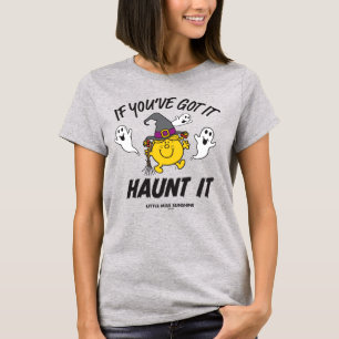 Camiseta Pequena Senhorita Sunshine Haunt It Halloween