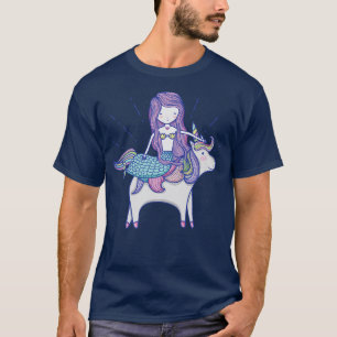 Camiseta Pequena Sereia da Unicórn