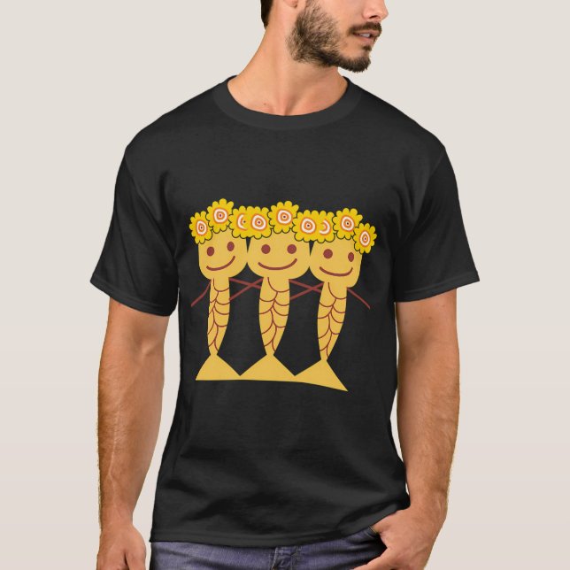 Camiseta Pequena Sereia Girassol (Frente)