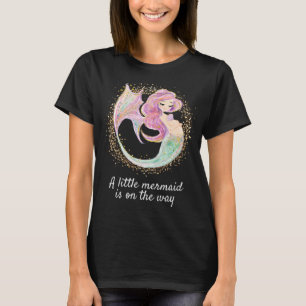 Camiseta Pequena Sereia no caminho Grávida