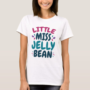 Camiseta Pequena Srta Jelly Bean Páscoa Apelido