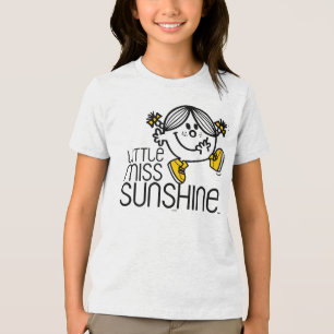 Camiseta Pequena Srta. Sunshine Andando Em Nome Gráfico