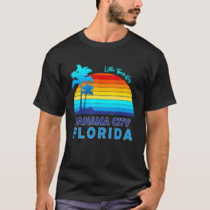 Camiseta Pequena Torção Chave Panamá City Florida Retro Bea