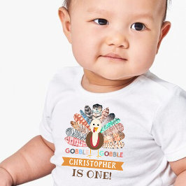 Camiseta Pequena Turquia Dia de Ação de Graças A Qualquer I