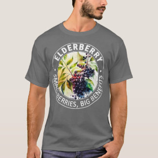 Camiseta Pequenas Berries Elderberry Grandes Benefícios