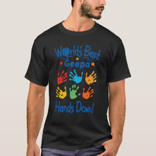 Camiseta Pequenas Mãos Coloridas Worldu2019s Melhor Geepa