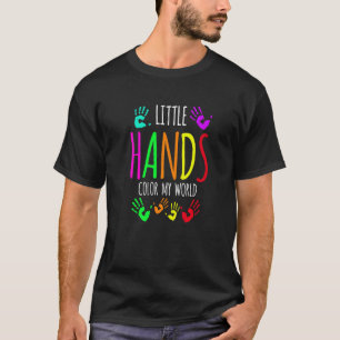 Camiseta Pequenas Mãos Cores Meu Enfermeiro Pediátrico Mund