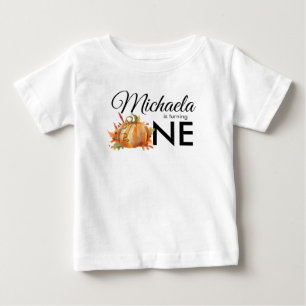 Camiseta Pequeno Abóbora Que Vira Um Aniversário De outono