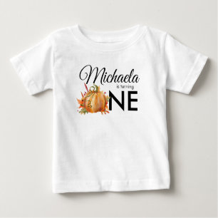 Camiseta Pequeno Abóbora Que Vira Um Aniversário De outono