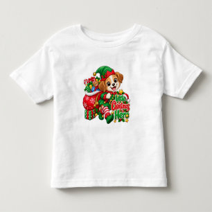 Camiseta Pequeno ajudante de Natal (menino)