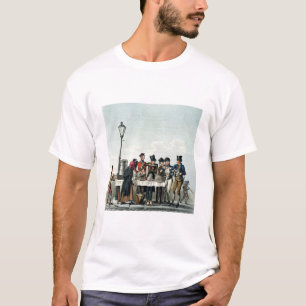 Camiseta Pequeno almoço da rua gravado por G.Hunt, 1825