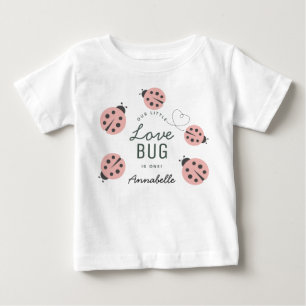 Camiseta Pequeno Amor Bicho Rosa Ladybug Aniversário