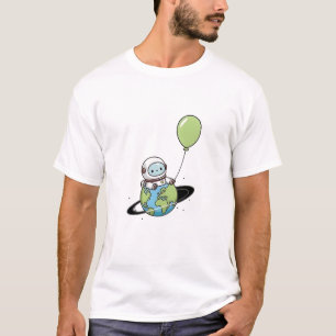 Camiseta Pequeno Astronauta na Terra