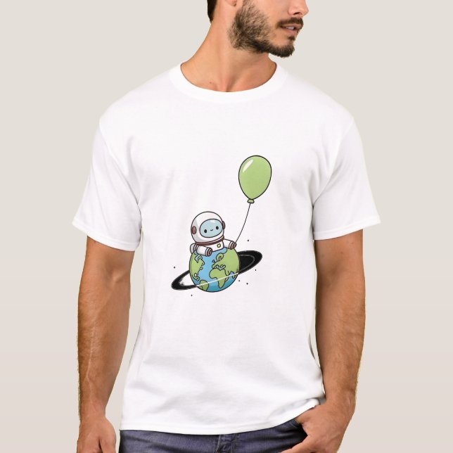 Camiseta Pequeno Astronauta na Terra (Frente)