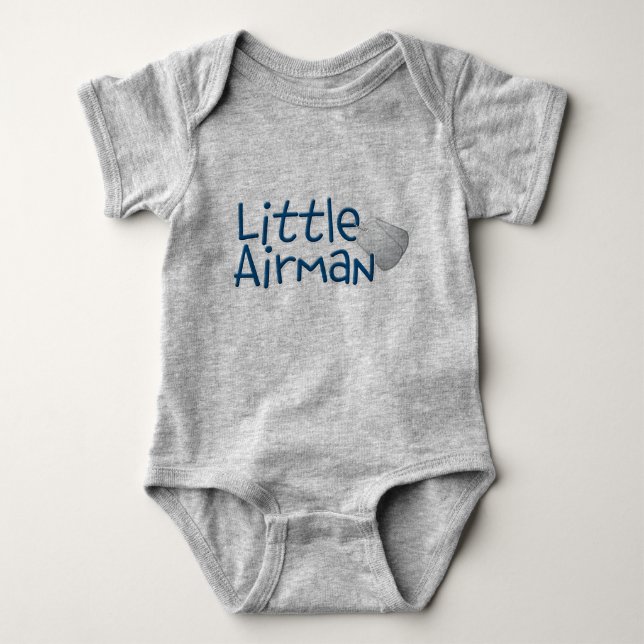 Camiseta Pequeno Aviador - Bebê Militar (Frente)