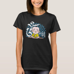 Camiseta pequeno bebê Buddha Mandala e om mani padme hum z