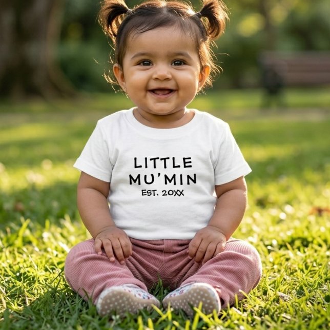 Camiseta Pequeno Bebê Mumin Muçulmano (Criador carregado)