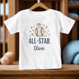 Camiseta Pequeno Beisebol All-Star com Estrelas