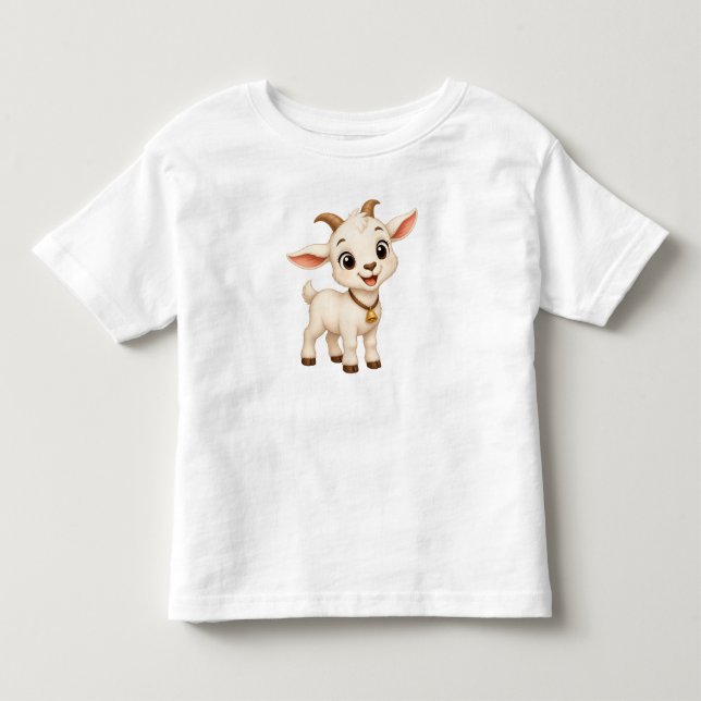 Camiseta Pequeno Bode Billy: Amigo Alegre da Fazenda (Frente)