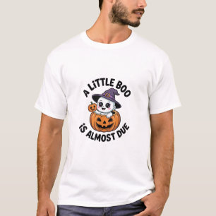 Camiseta Pequeno Boo Está Quase Devido À Gravidez De Dia da
