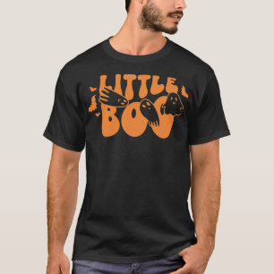 Camiseta Pequeno Boo Feliz Dia das Bruxas Fantasma Assustad