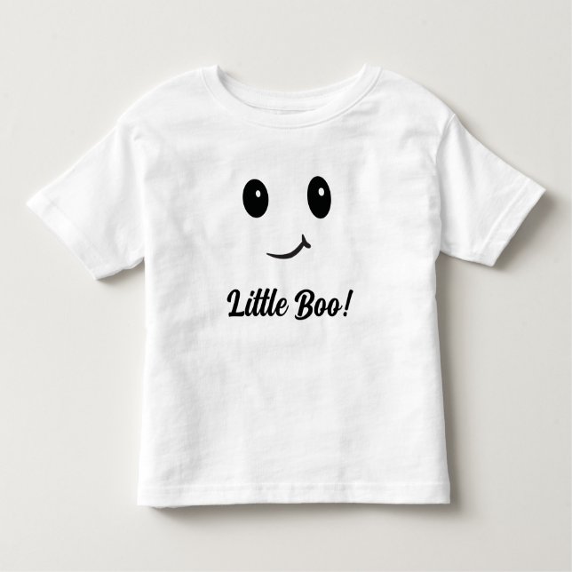 Camiseta Pequeno Boo! Figurino Fantasma (Frente)