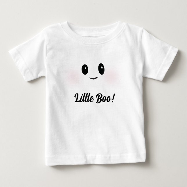 Camiseta Pequeno Boo! Figurino Fantasma (Frente)