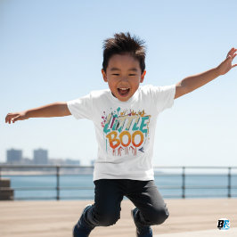 Camiseta Pequeno Boo Orange Black Halloween Matando
