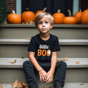 Camiseta Pequeno Boo Orange Black Halloween Matando