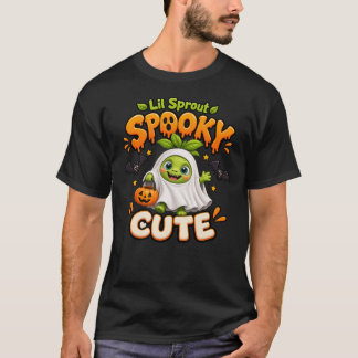 Camiseta Pequeno Broto Assustadoramente Fofo Fantasma de Ha